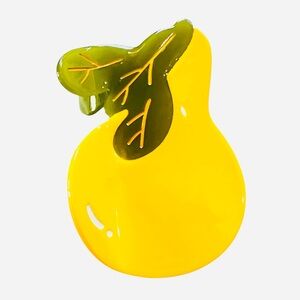 Glossy Pear Acrylic Hair Clip New